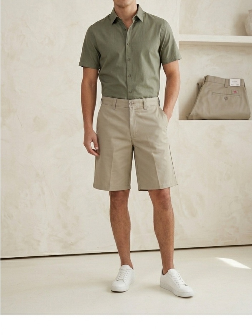 Vintage Style Red Kap PT26 Khaki Work Shorts - Men’s Size 32 - Durable Utility